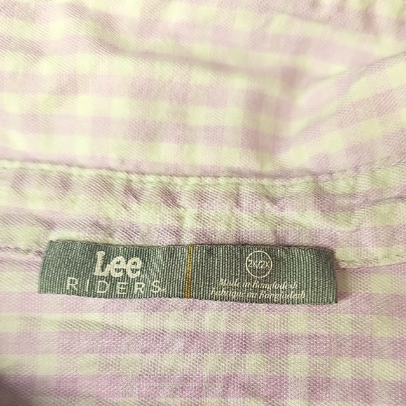 🍄 Lee Rider Checked Blouse, Size 2X - Picture 6 of 8
